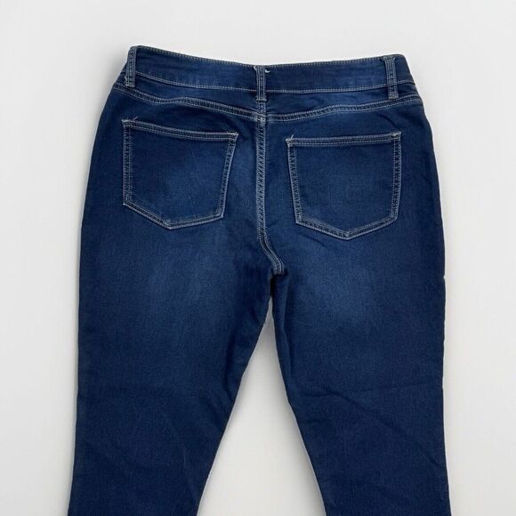 Maurices Jeans Womens M-S Skinny Joga Mid Rise Blue Denim Stretch Measure 31x26 - Picture 8 of 10